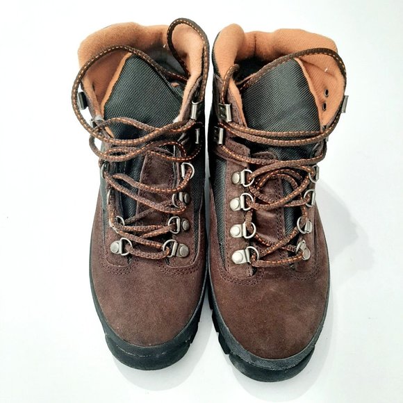 TIMBERLAND Brown Leather & Suede Durable Boots Shoes Size 7M main image 8